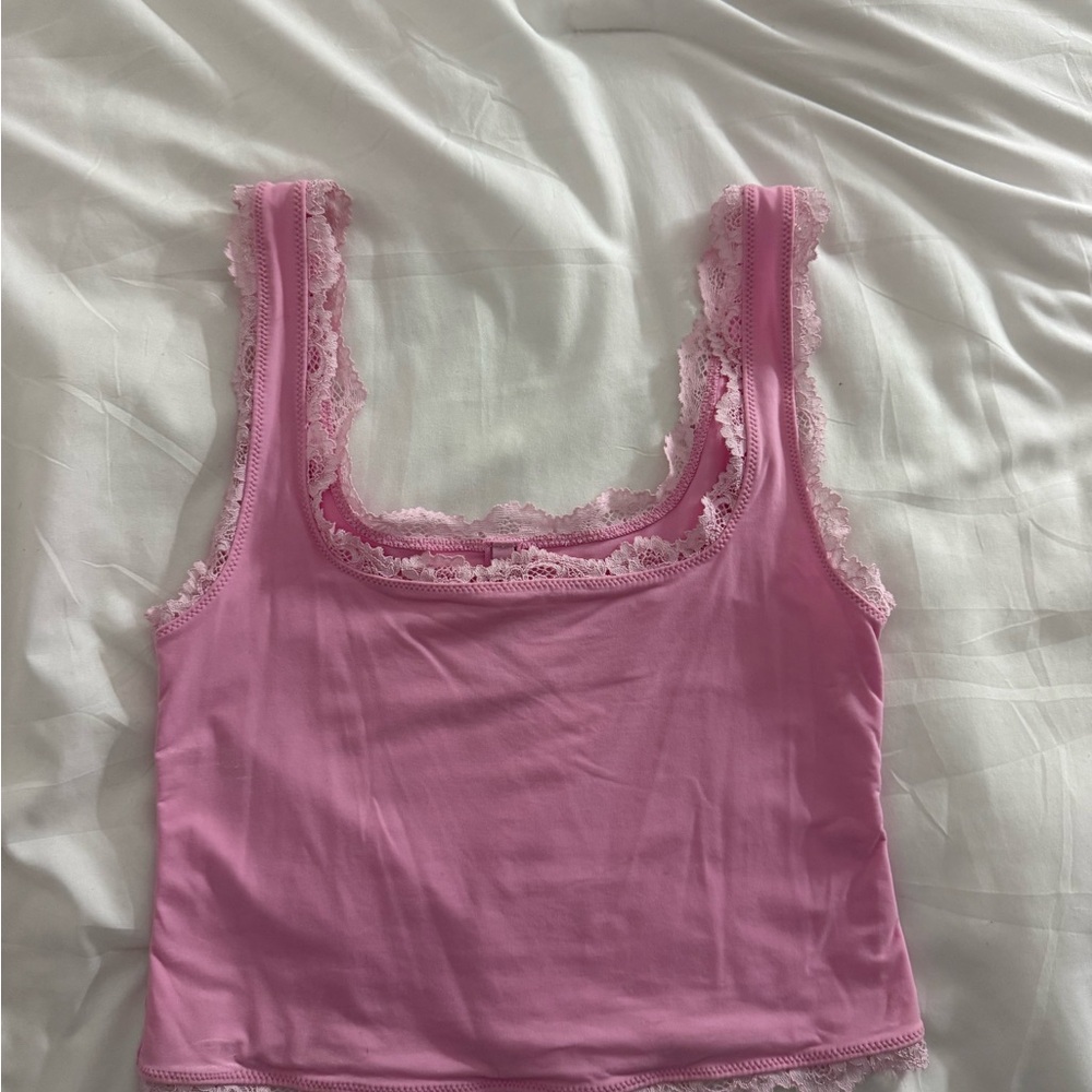 Skim bubblegum Tank Top
